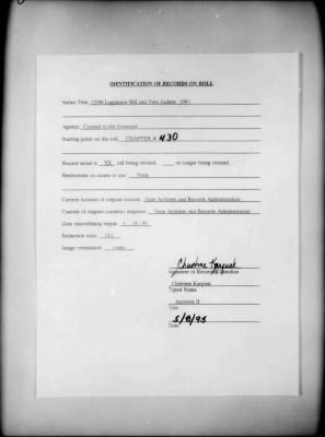 NYS Bill and Veto Jackets: 1994, Chapter 430