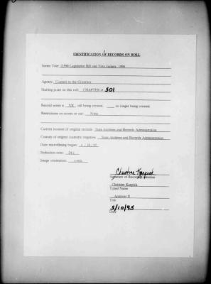 NYS Bill and Veto Jackets: 1994, Chapter 501