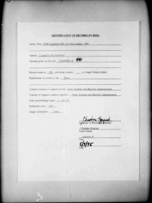 NYS Bill and Veto Jackets: 1994, Chapter 441