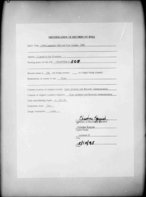 NYS Bill and Veto Jackets: 1994, Chapter 508