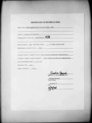 NYS Bill and Veto Jackets: 1994, Chapter 438