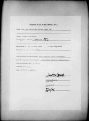 NYS Bill and Veto Jackets: 1994, Chapter 582