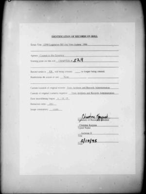 NYS Bill and Veto Jackets: 1994, Chapter 524