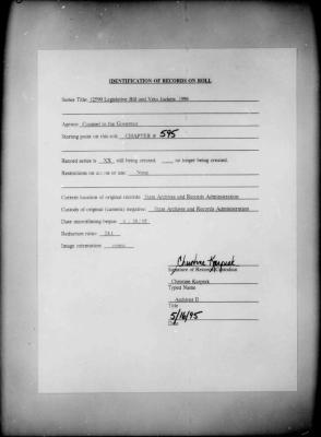 NYS Bill and Veto Jackets: 1994, Chapter 595