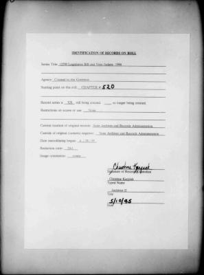 NYS Bill and Veto Jackets: 1994, Chapter 520