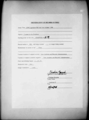 NYS Bill and Veto Jackets: 1994, Chapter 519