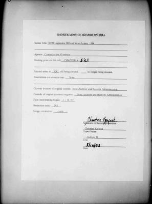 NYS Bill and Veto Jackets: 1994, Chapter 521