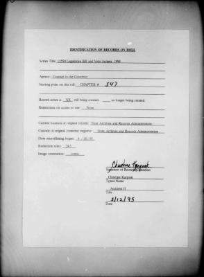 NYS Bill and Veto Jackets: 1994, Chapter 547