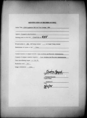 NYS Bill and Veto Jackets: 1994, Chapter 555