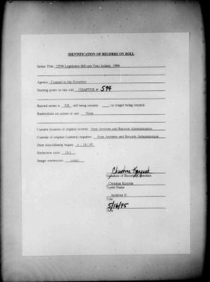 NYS Bill and Veto Jackets: 1994, Chapter 594
