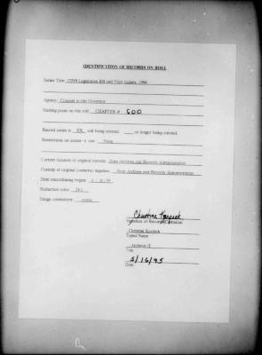 NYS Bill and Veto Jackets: 1994, Chapter 600
