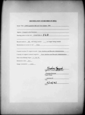 NYS Bill and Veto Jackets: 1994, Chapter 528