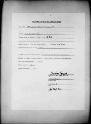 NYS Bill and Veto Jackets: 1994, Chapter 605