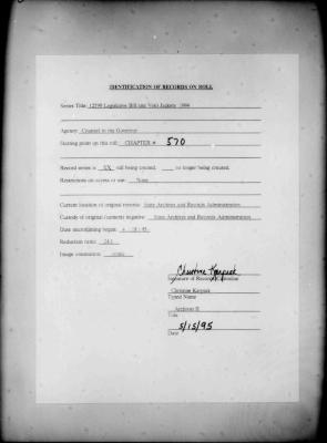 NYS Bill and Veto Jackets: 1994, Chapter 570