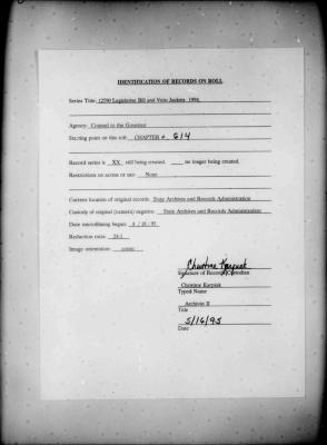 NYS Bill and Veto Jackets: 1994, Chapter 614