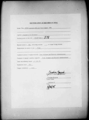 NYS Bill and Veto Jackets: 1994, Chapter 578