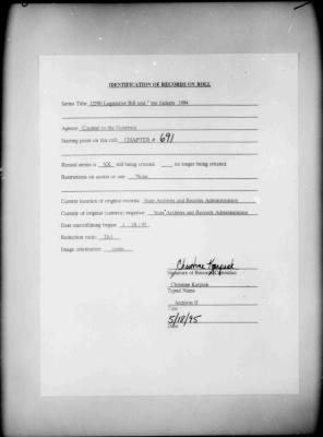NYS Bill and Veto Jackets: 1994, Chapter 691
