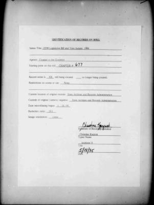 NYS Bill and Veto Jackets: 1994, Chapter 677
