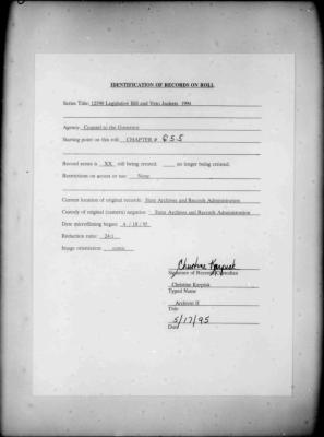 NYS Bill and Veto Jackets: 1994, Chapter 655