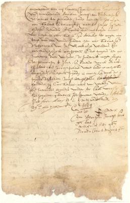Power of attorney from Abraham Jacobsen to the Rev. Everardus Bogardus to settle the estate of his deceased wife, Geertruyt Willems