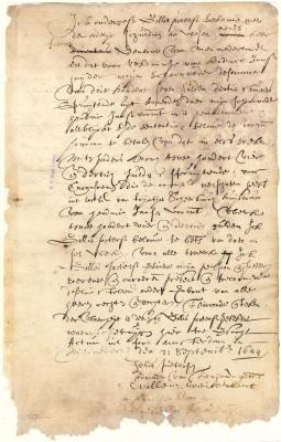 Bond of Gillis Pietersen for the payment of a fine imposed on Hendrick Jansen and the ransom of the latter's wife