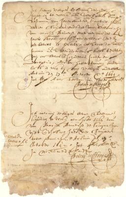 Note of Anthony de Hooges in favor the West India Company