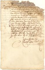 Declaration of Cornelis Melyn and his wife that they purchased certain goods from Laurens Cornelissen, skipper of the Maecht van Enckhuysen