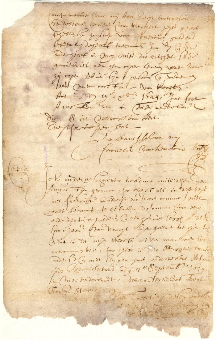 Bond of Aert Evertsen to Richard Heyts for the purchase of his house