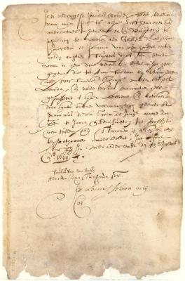Note of Paulus van der Beeke authorizing Jeronimus La Croix, Jr., to apply the money to be collected by him from the West India Company to the benefit of Willam de Key