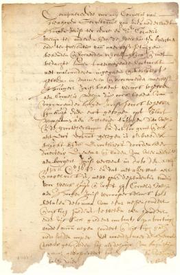 Contract of sale from Burger Jorissen to Cornelis Melyn of a house and lot on Manhattan island