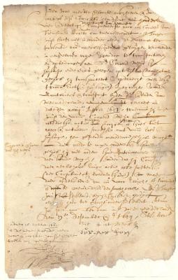 Deed from Burger Jorissen to Cornelis Melyn for the house and lot mentioned in the preceding contract of sale