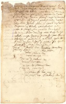 Declaration of Marten Ael and other soldiers that they had been sent away by Jochem Pietersen from his plantation to Manhattan