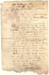 Declaration of Marten Ael and Abraham Newman that Jochem Pietersen Kuyter had gone to Manhattan with two soldiers when his house was burned