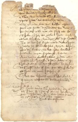 Protest of Director Kieft, as agent of Wouter van Twiller, against Claes van Elslandt for neglect to account for Van Twiller's property in his hands