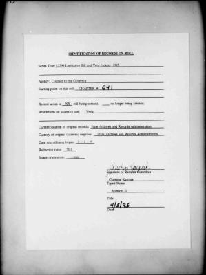 NYS Bill and Veto Jackets: 1993, Chapter 641
