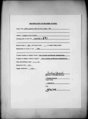 NYS Bill and Veto Jackets: 1993, Chapter 691