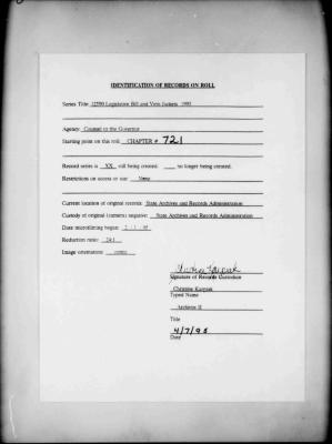 NYS Bill and Veto Jackets: 1993, Chapter 721