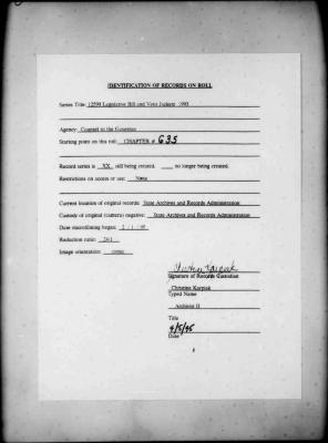 NYS Bill and Veto Jackets: 1993, Chapter 635