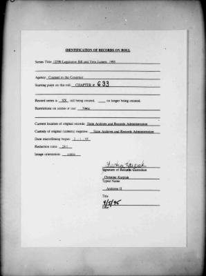 NYS Bill and Veto Jackets: 1993, Chapter 633