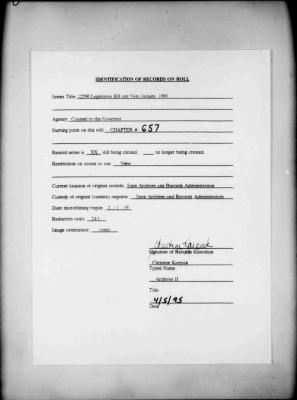 NYS Bill and Veto Jackets: 1993, Chapter 657