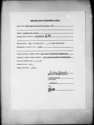 NYS Bill and Veto Jackets: 1993, Chapter 674