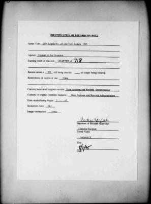 NYS Bill and Veto Jackets: 1993, Chapter 718