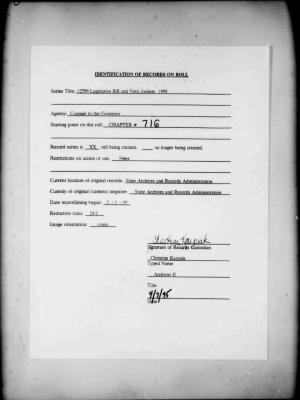 NYS Bill and Veto Jackets: 1993, Chapter 716