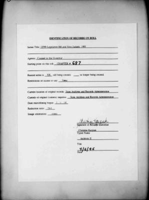 NYS Bill and Veto Jackets: 1993, Chapter 687
