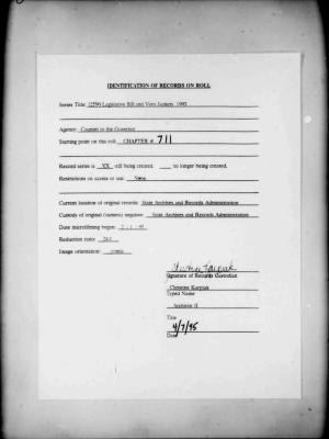 NYS Bill and Veto Jackets: 1993, Chapter 711