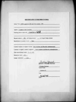 NYS Bill and Veto Jackets: 1993, Chapter 658