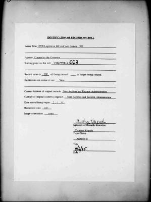 NYS Bill and Veto Jackets: 1993, Chapter 663