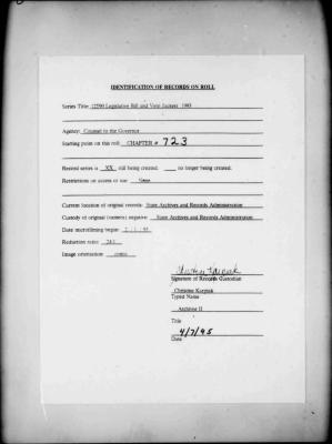 NYS Bill and Veto Jackets: 1993, Chapter 723
