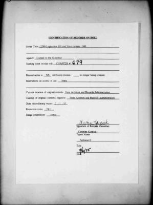 NYS Bill and Veto Jackets: 1993, Chapter 679