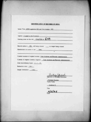 NYS Bill and Veto Jackets: 1993, Chapter 649